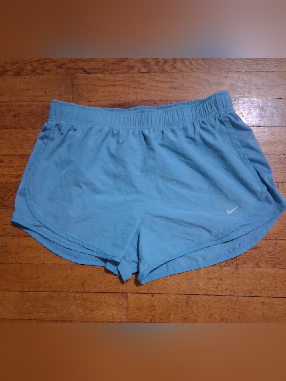 Women's Nike Dri-FIT Light Blue Running Shorts